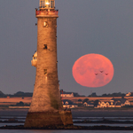Moonset, Haulbowline Lighthouse