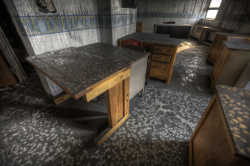 Blackened Classroom