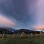 Castlerigg stone circle Star trails