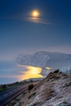 z4359 Lunar Eclipse over Tennyson Down