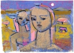A Sideways Glance 28x36cm