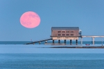 ab389 Moonrise - Bembridge lifeboat station