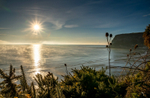 z3713 Morning Mists of Whitecliff Bay