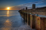 Sunrise on the Groynes
