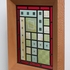 Framed cranberry panel