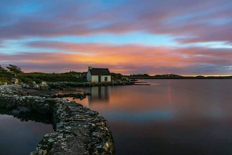 Dusk at Screebe Fishing Hut, Connemara