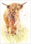 Sunny Day Highland Cow Fine Art Print 514