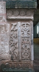 San Nicolás Obispo, façade portal, left pilaster