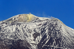 Crater of Putana volcano showing fumaroles, Chile