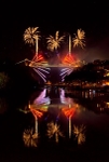 Clifton Suspension Bridge 150th Anniversary fireworks