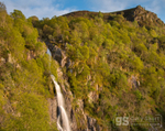 Evening falls at Aber Falls
