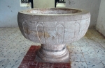 San Bernardino de Sena, baptismal font