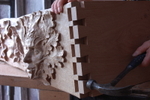 Hand Cut Dovetail Joints On The Canopy