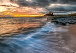 Bamburgh Castle At Sunrise