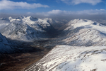 A00733BX2 Glen Coe from above Beinn a Chrulaiste in 2018