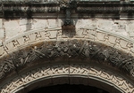 Façade portal architrave & Calvary Cross