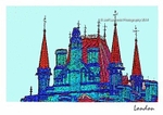 LL32 Fairy Tale St Pancras Station London Postcard