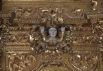 San Francisco, high altar detail, cherub atlante