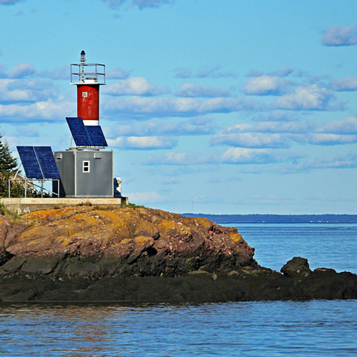 Nestled between Deer & Campobello Islands, Indian Island's light beacon is located on the southwest point.