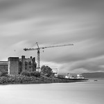 Newark Castle and Ferguson Ship Yard Crane, Port Glasgow