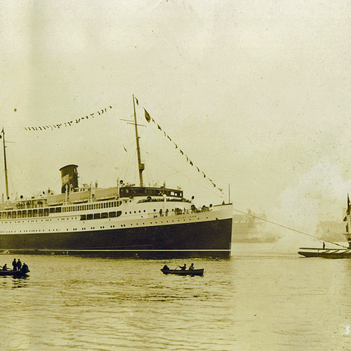 Maiden voyage of the SS Saint John passenger ship on 05/03/1932 -> Boston