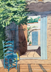 blue chair