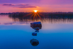 Sunset at Portaneena, Lough Ree, Ireland.