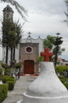 D.F., Los Reyes, façade & atrial cross