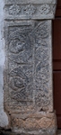 San Bartolomé, façade, main portal, left pilaster