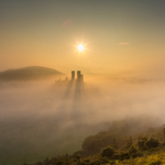 Castle in the Mist 2 (Square), Corfe Castle, Dorset
