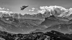 F-15 over the Alps