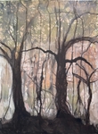 Wild Wood Drawing No. 11, 56cm x 76cm, Mixed Media on Paper