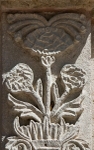 Façade portal, right pilaster relief