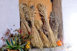 Display inside Mistail Church - Tiefencastel
