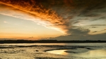 Flame Sunset - Old Felixstowe - Suffolk
