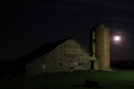 Barn at night
