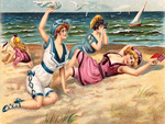 Victorian Beach Scene 18