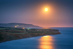 z3227 Rising Moon over Compton Bay