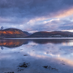 Ben Nevis from Loch Eil at sunset