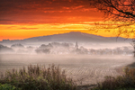 z3551 Glowing Sunrise over Brading
