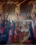 San Francisco, sacristy painting, Crucifixion