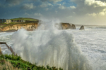 z3128 Stormy View over Freshwater Bay