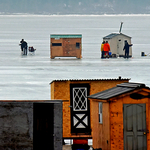 Renforth Ice Shacks Rothesay New Brunswick Canada