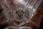 San Bernardino, cloister arches relief, cherub