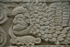 Casa Aguilas, main portal, right impost relief, closeup