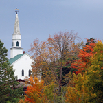 St. James Anglican Church Long Reach New Brunswick - Autumn Foliage