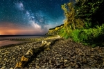 z4051 Shanklin Beach Midnight Blues