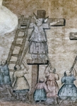 S wall mural, detail