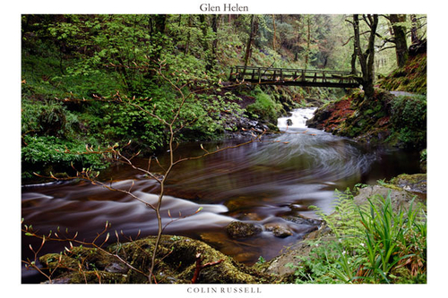 Lines of waterfall bubbles as a result of the long exposure taken at Glen Helen on a very wet May day.