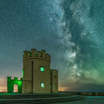 Milky Way at O'Brien's Tower, Cliffs of Moher - Portrait Version